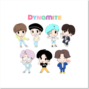 BTS DYNAMITE CHIBI Posters and Art